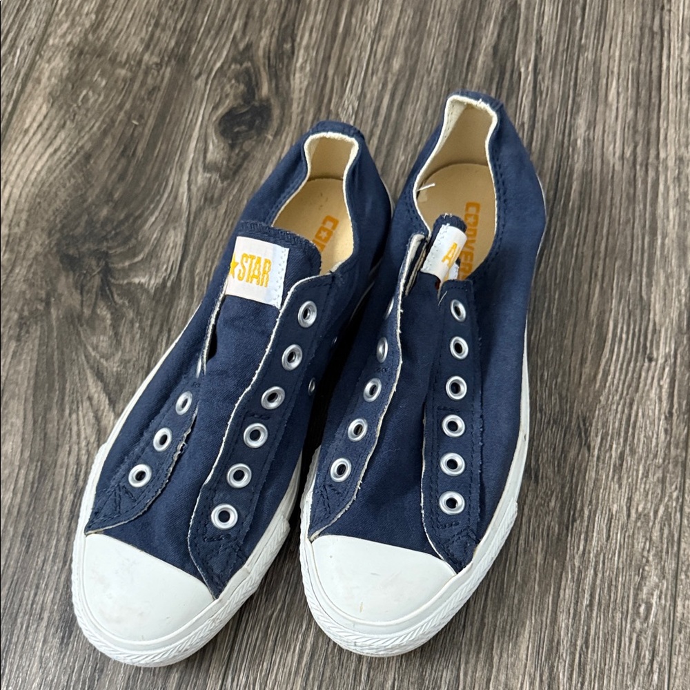 Converse Dark Blue Canvas Slip-Ons